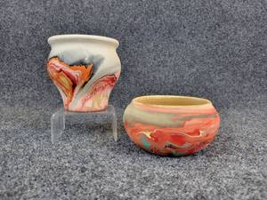 lot 938 image: Lot of (2) Nemadji Indian Pottery Pieces