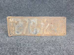 lot 967 image: Antique 191819191920 Minnesota License Plate