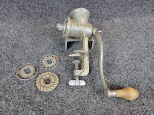 lot 974 image: Vintage COLUMBIA Meat Grinder with (3) Extra Plates