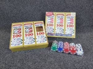 lot 916 image: Lot of 300 BRAND NEW Poker Chips