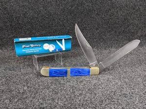 lot 853 image: Frost Cutlery Genuine Bone Handles Collector Series Two-Blade Knife