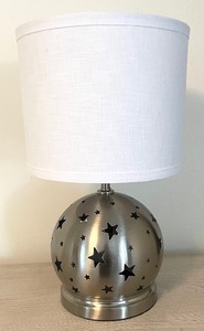 lot 94 image: Pottery Barn Kids Star Cutout 3-Way Table Lamp