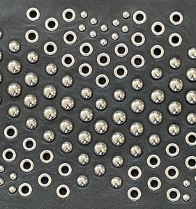 lot 109 image: Via Spiga Spoletto Black Leather Studded Handbag