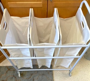 lot 123 image: Laundry Sorter on Casters and More