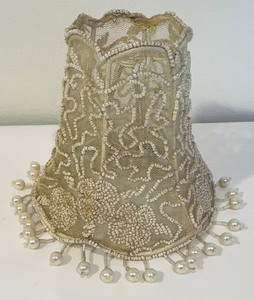 lot 131 image: 12 Ornately Beaded Petite Lamp Shades