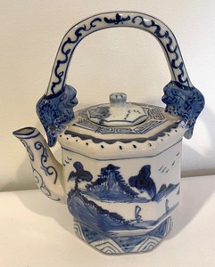 lot 136 image: Blue and White Dishes and Decor