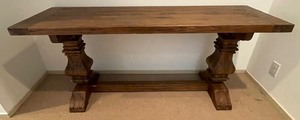 lot 16A image: Rustic Design Wooden Console Table