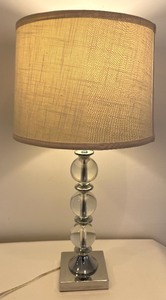 lot 170 image: Stacked Glass Sphere Based Lamp