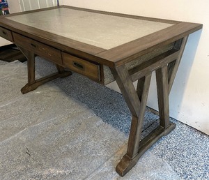 lot 183 image: Three Drawer Desk by Liberty Furniture