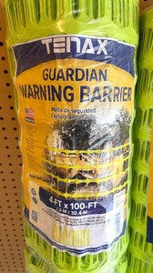 lot 184 image: 2 New Tenax Guardian Warning Barriers with Poles