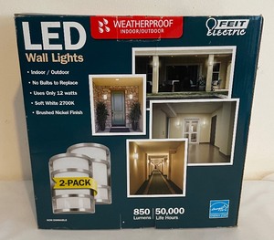 lot 187 image: New Feit Electric LED Wall Lights