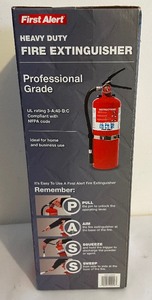 lot 205 image: New First Alert Heavy Duty Fire Extinguisher