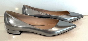 lot 212 image: Giorgio Armani Silver Toned Flats