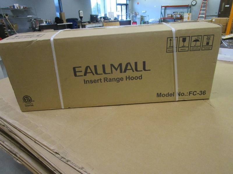 lot 735 image: EALLMALL Range Hood Insert 36 Inch, 700 CFM Range Hood Insert, DuctedDuctless Convertible Vent Hood Insert, Stainless Steel Range Hood 36 Inch, Ultra-quiet Insert Range Hood, Hood Range Insert, FC-36