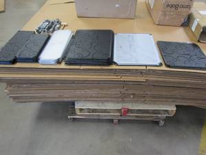 lot 426 image: Boot & Shoe Clear & Black Plastic Cube Storage (OPEN BOX)