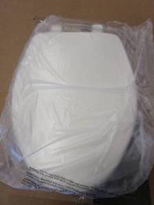 lot 428 image: Bemis White Elongated Toilet Seat (OPEN BOX)
