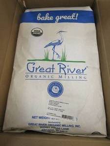 lot 447 image: 25lb Great River 100% Organic Spelt Flour