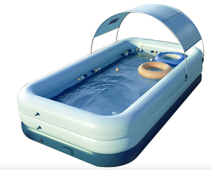 lot 408 image: Inflatable Sunshade Swimming Pool in Haze Blue (OPEN BOX)