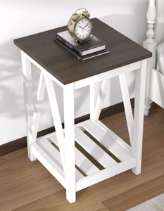 lot 436 image: ChooChoo White End Table ET2109-1TWL