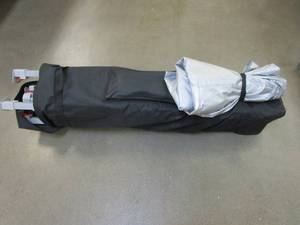 lot 462 image: 10 x 10 Silver Pop Up Canopy with Carrying Bag