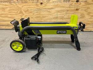 lot 11 image: RYOBI 5-Ton 15 Amp Electric Log Splitter