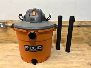 lot 16 image: RIDGID 16 Gallon 5.0 Peak HP NXT WetDry Shop Vacuum with Filter, Locking Hose and Accessories