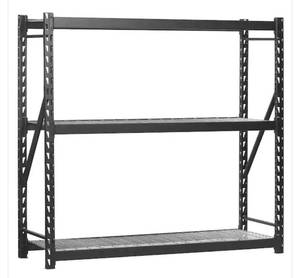 lot 38 image: EDSAL 3-Wire Shelf Steel Storage Rack in Black (72 in. H x 77 in. W x 24 in. D)