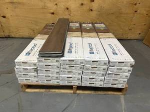 lot 2 image: LIFEPROOF Lot of 24 Boxes ( 8 loose pieces) of- Shadow Hickory 6 MIL x 7.1 in. W x 48 in. L Click Lock Waterproof Luxury Vinyl Plank Flooring (448.8 sq. ft)