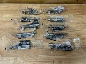 lot 68 image: GLIDERITE 3 in. Center-to-Center Solid Stainless Steel Finish Euro Style Cabinet Bar Pulls (10-Pack)