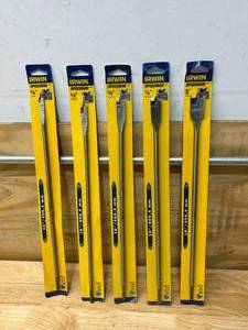 lot 44 image: IRWIN Lot of 5- SPEEDBOR Spade Bits (16)