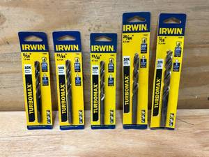 lot 46 image: IRWIN Lot of 5- TURBOMAX Bits