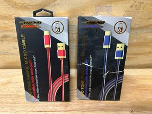 lot 91 image: TREND LOGIC Lot of 2- 6ft Fabric Micro Cables