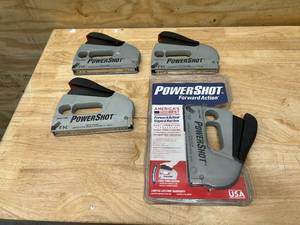 lot 116 image: ARROW Lot of 4- PowerShot 5700 Forward Action Staple Guns