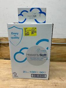 lot 55 image: PAPERNET Case of Heavenly Soft Facial Tissue (30 Boxes100 Tissues Per Box)
