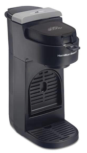 lot 104 image: HAMILTON BEACH The Scoop 1- Cup Black Drip Coffee Maker