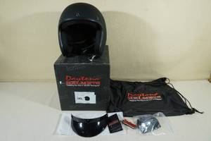 lot 8 image: Daytona DOT Cruiser Open Face Motorcycle Helmet -3XL, Dull Black