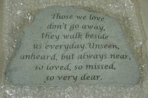 lot 36 image: Memorial Garden Stone Those We Love -5x7