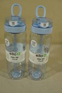 lot 50 image: 2 Ello 28oz Tritan Water Bottles