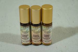 lot 51 image: 3 Kuumba 3.7ml Fragrance Oils -Amber Paste, Black Opium, Tunisian Opium
