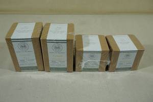 lot 83 image: Begonia and Bench Candles -Ginger Tea, Lemon Verbena, Rejuv, Mint Twist