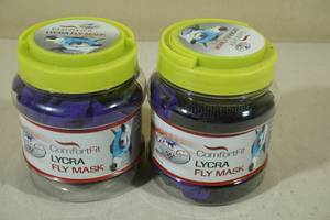 lot 107 image: 2 Professionals Choice Lycra Fly Masks -Pony