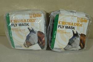lot 109 image: 2 Cashel Crusader Fly Masks -MiniFoal, Standard & Long Nose