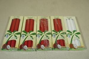 lot 116 image: 5 Packs Aloha Bay Dripless Tapers Candles