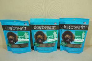lot 118 image: 3 Packs Dog Breath Dental Chews