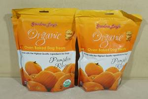 lot 119 image: 2 Grandma Lucys Organic Dog Treats-Pumpkin Recipe