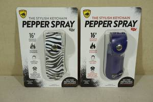 lot 176 image: 2 Guard Dog Pepper Spray Keychains
