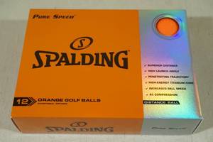 lot 179 image: Spalding 12 Pack Orange Golf Balls