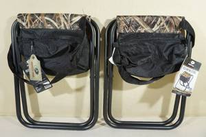 lot 187 image: 2 Mossy Oak Field Hunting Stools