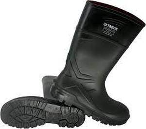 lot 42 image: Treds 15 Steel Toe Poly Rain Boots -Size 7, Black