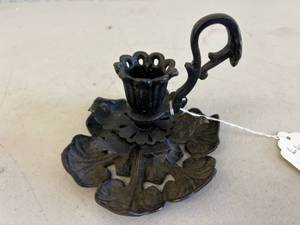 lot 81 image: Foliate Motif Candleholder
